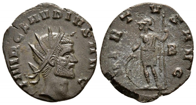 CLAUDIO II. Antoniniano. 268-270 d.C. Roma. A/ Busto radiado a izquierda. IMP C ...