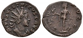 TETRICO II. Antoniniano. 274 d.C. Treveri. A/ Busto radiado y drapeado con coraza a derecha. C PIV ESV TETRICVS CAES. R/ Spes avanzando a izquierda so...