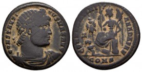 CONSTANTINO I. Follis. 307-337 d.C. Constantinopla, 1º Oficina. A/ Busto con diadema, drapeado y con coraza a derecha. CONSTANTINVS MAX AVG. R/ Victor...