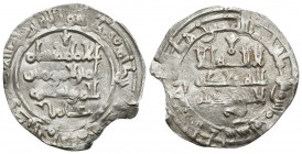 CALIFATO DE CORDOBA. Hisham II. Dirham. 380H. Al-Andalus. V-512. Ar. 2,30g. Rotura en el cospel. MBC-.