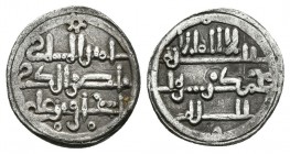 ALMORAVIDES. Iskhaq Ibn Alí. Quirate. 540-541H. V.1895; Hazard 1039. Ar. 0,88g. MBC+.