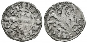 ALFONSO IX. Dinero. (1188-1230). Sin marca. AB 121; Mozo A9:6.9. Ve. 0,86g. MBC-.