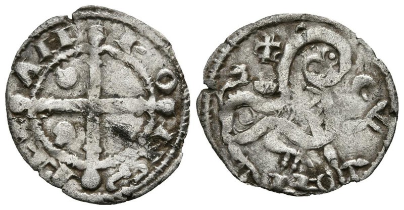 ALFONSO IX. Dinero. (1188-1230). Salamanca. Estudios reciente lo atribuyen a Ext...