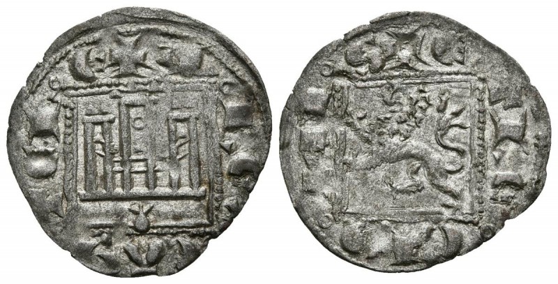 ALFONSO XI. Novén. (1312-1350). Coruña. AB 356. Ve. 0,72g. MBC+.