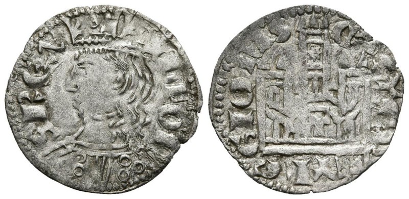 ALFONSO XI. Cornado-DInero. (1312-1350). Toledo, T en la puerta del castillo. AB...