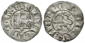 ENRIQUE III. Novén. (1390-1406). Sevilla. A/ Leyenda ENRICVS : REX. R/ Leyenda + ENRICVS : REX R. AB. 609var. Ve. 0,69g. MBC.