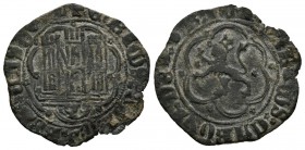 ENRIQUE IV. 1/2 Blanca. (1454-1474). Cuenca. AB 823. Ve. 1,32g. MBC+. Escasa.