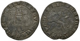 ENRIQUE IV. 1 Maravedí. (1454-1474). Burgos. AB 791. Ve. 2,58g. BC+.