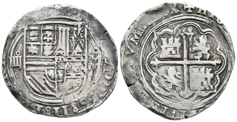 FELIPE II. 4 Reales. S/D. México O. Cal-333. Ar. 13,66g. MBC.