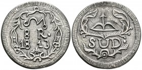 FERNANDO VII. 8 Reales. 1813. Morelos. Plata fundida. Cal-572. Ar. 21,00g. MBC+. Rara.