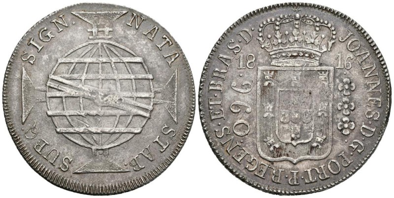 BRASIL. Johannes, Príncipe regente. 960 Reis. 1816. Bahía. Km#307.1. Ar. 26,62g....