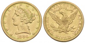 ESTADOS UNIDOS. 5 Dollars. 1886. Philadelphia. Fr.143. Au. 8,27g. MBC/MBC-.
