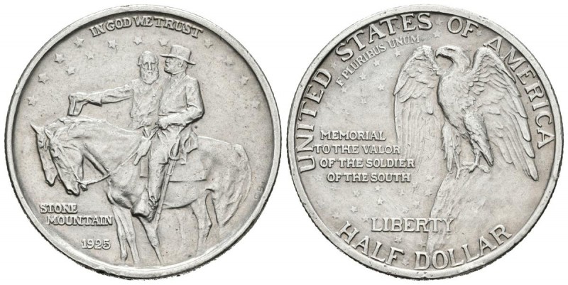 ESTADOS UNIDOS. 1/2 Dollar. 1925. Stone mountain Memorial. KM#157. Ar. 12,46g. G...