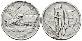 ESTADOS UNIDOS. 1/2 Dollar. 1926 S. Oregon Trail Memorial. KM#153. Ar. 12,46g. MBC+.