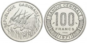 GABON. 100 Francs. Essai. Km#E3. 6,99g. PROOF.