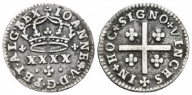 PORTUGAL. Johannes V. 50 Reis. 1706-1750. Lisboa. Gomes 45.03. Ar. 1,18g. MBC-/MBC.