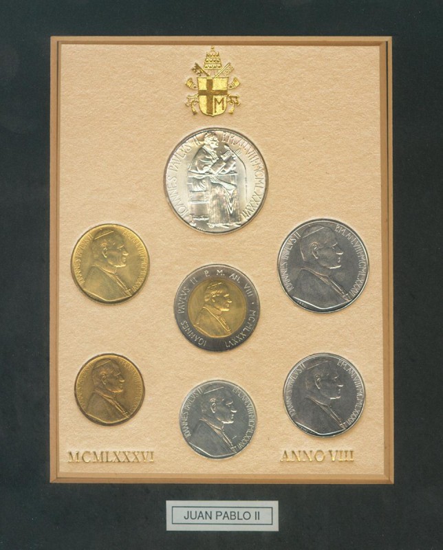 VATICANO. Set 1986. Juan Pablo II. Enmarcado. SC.
