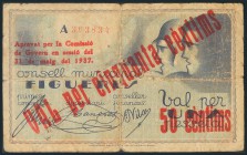 FIGUERES (GERONA). 50 Céntimos. 31 de Mayo de 1937. BC-.