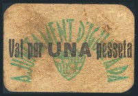 IGUALADA (BARCELONA). 1 Peseta. (1936ca). BC.