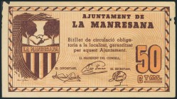 LA MANRESANA (BARCELONA). 50 Céntimos. (1937ca). BC.