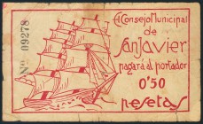 SAN JAVIER (MURCIA). 50 Pesetas. (1937ca). (González: 4680). Inusual. RC.