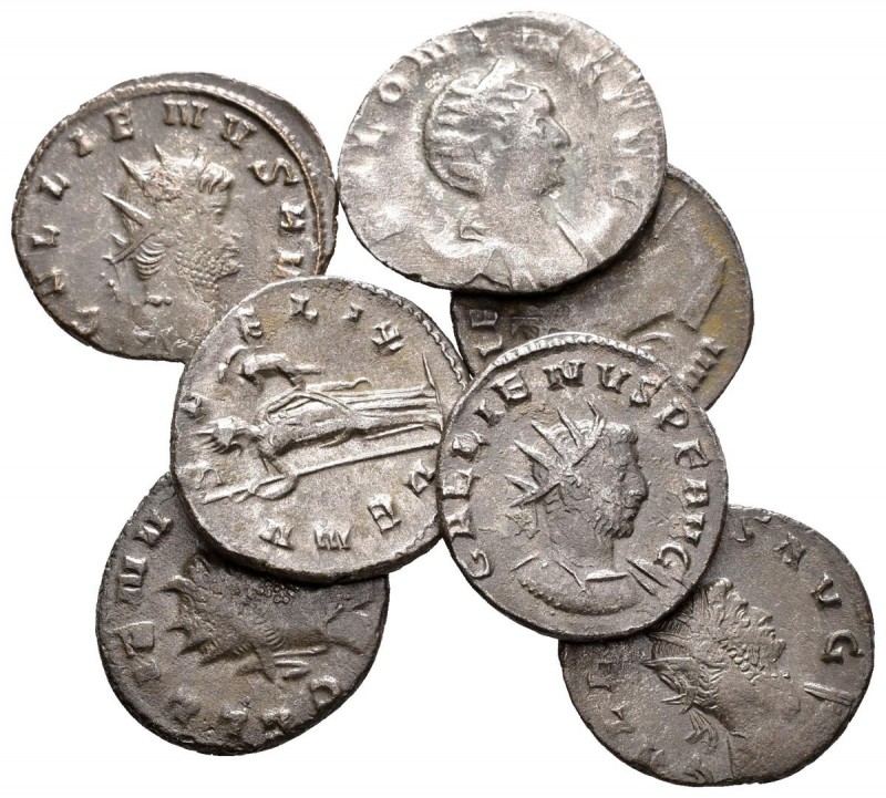 IMPERIO ROMANO. Lote compuesto por 7 antoninianos de los emperadores: Galieno. A...
