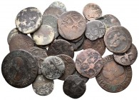 MONARQUIA ESPAÑOLA. Lote compuesto por 32 monedas de cobre de la ceca de Mallorca, comprendiendo desde Felipe III a Fernando VII. BC-/MBC-. A EXAMINAR...