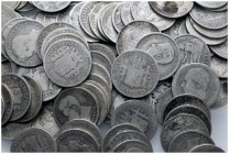 CENTENARIO DE LA PESETA. Lote compuesto por más de 100 monedas de 1 Peseta: Alfonso XII, Alfonso XIII, Gobierno Provisional y II República. Ar. MBC-/M...