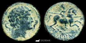 Secaisa bronze As 7,47 g. 22 mm. Segeda 120-80 B.C. Good very fine