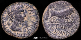 Augustus Bronze As 13,80 g. 25 mm. Caesaraugusta 2 BC gVF