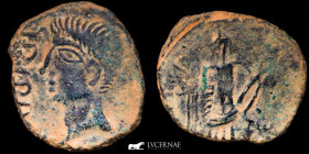 Irippo, Augustus Bronze as 5,67 g, 22 mm Sevilla 27 BC.-14 AD. Good very fine