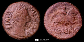 Augustus Bronze As 9,90 g. 25 mm. Segobriga (Cuenca) 27 BC - 14 A.D Good fine
