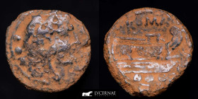 Anonymous Bronze Quadrans 4,01 g., 19 mm. Roma 208 B.C. gF