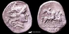 Anonymous Silver Quinarius (V) 1.80 g. 16 mm. Italian mint 211 BC Fine
