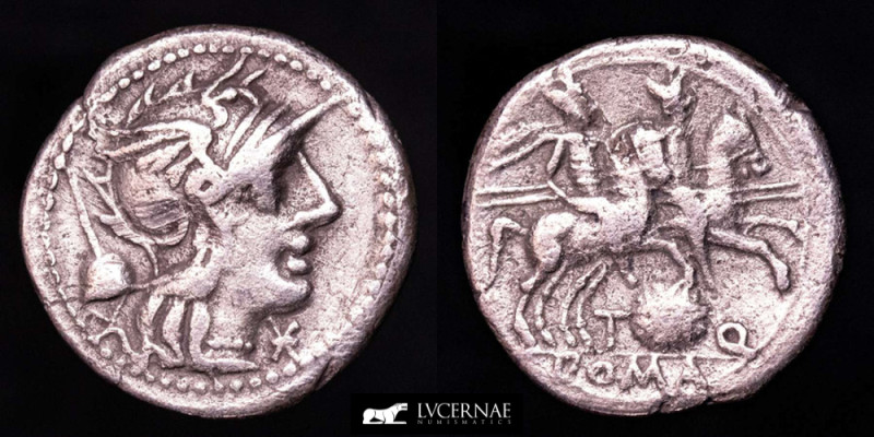 Roman Republic - T. Quinctius Flamininus. Silver denarius (3,52 g. 18 mm.) Rome ...