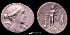L. Valerius Flaccus Silver Denarius 3,58 g. 20 mm. Rome 107 B.C. Good very fine