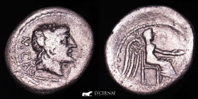 M. Porcius Cato Silver Quinarius 1,88 g. 14 mm. Rome 89 B.C. Good fine