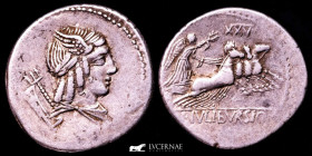 L. Julius Bursio Silver Denarius 3,60 g., 20 mm. Rome 85 B.C. Good very fine (MBC)