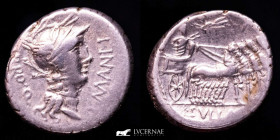 Manlius Torquatus Cornelius Sulla Silver Denarius 3,95 g 17 mm Rome 82 BC gVF
