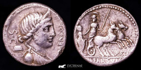 L. Farsuleius Mensor Silver denarius 3,71 g. 18 mm. Rome 75 B.C. gVF