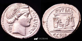 L. Scribonius Libo Silver Denarius 4,11 g. 20 mm. Rome 62 B.C. Good very fine