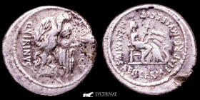 C. Memmius Silver Denarius 4 g. 19 mm. Rome 56 B.C. VF