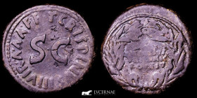 Augustus bronze Dupondius 12,99 g., 29 mm. Rome 18 B.C. GVF