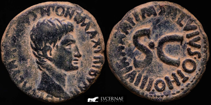 Roman Empire - Augustus with M. Salvius Otho, moneyer.
Bronze As. (13,58 g. 26 m...