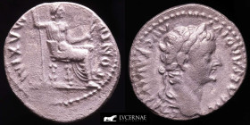 Tiberius Silver Denarius 3,62 g. 19 mm. Lugdunum 14-37 A.D. gVF/nEF