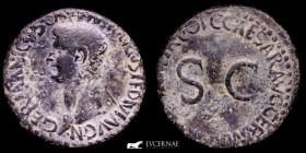 Germanicus (Caligula) Bronze As 9,94 g. 26 mm. Rome 39-40 AD gVF