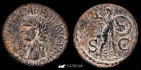 Claudius I (41-54 A.D.) Bronze As 13,14 g., 27 mm. Rome 41-50 A.D. gVF/nEF