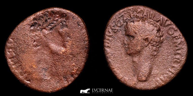 Roman Empire - Mint Error (brockage) in Claudius I (AD 41-54) Bronze As (10,35 g...