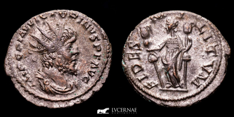 Roman-Gallic Empire, Victorinus, A.D. 269-271. Silvered antoninianus (3,00 g., 2...