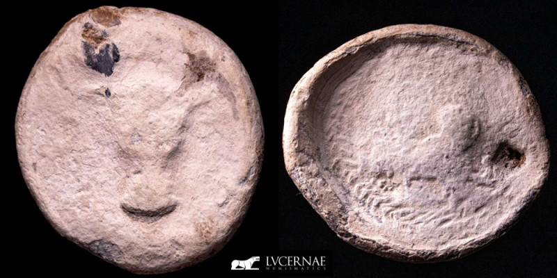 Hispania in Roman Republic times.

Lead Tessera (72,30 g. 46 mm.) monetiform lea...